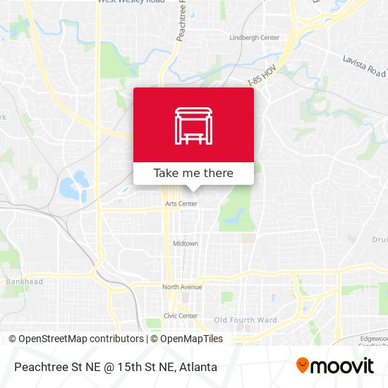 Peachtree St NE @ 15th St NE map