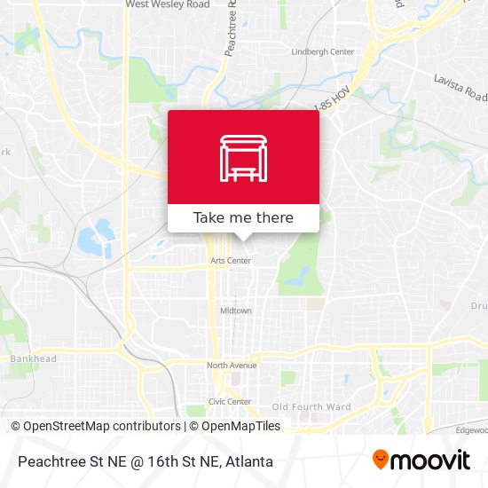 Peachtree St NE @ 16th St NE map