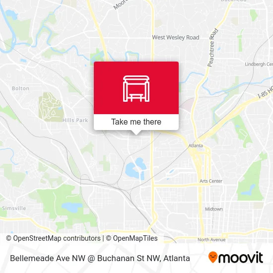 Bellemeade Ave NW @ Buchanan St NW map