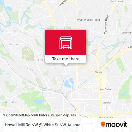 Howell Mill Rd NW @ White St NW map