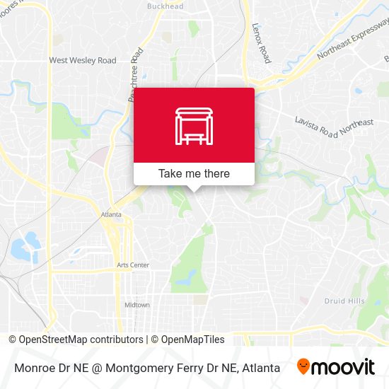 Monroe Dr NE @ Montgomery Ferry Dr NE map