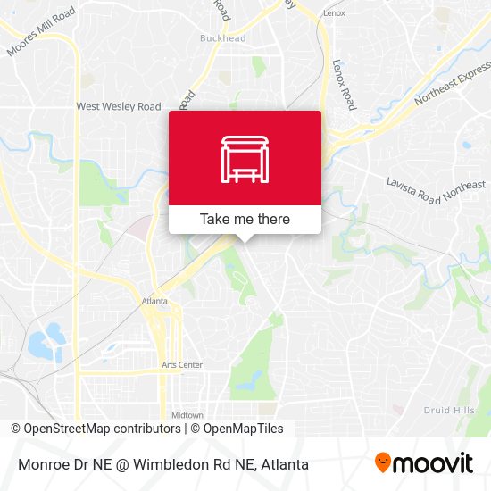 Mapa de Monroe Dr NE @ Wimbledon Rd NE