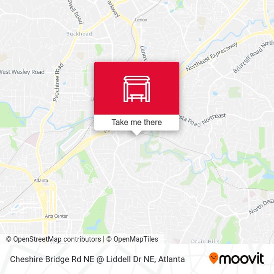 Cheshire Bridge Rd NE @ Liddell Dr NE map