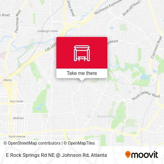 E Rock Springs Rd NE @ Johnson Rd map