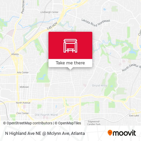 N Highland Ave NE @ Mclynn Ave map