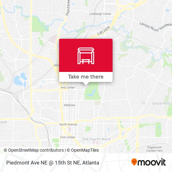 Piedmont Ave NE @ 15th St NE map