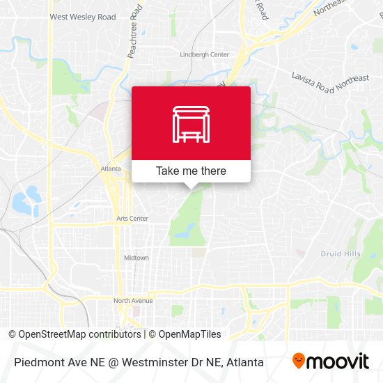 Mapa de Piedmont Ave NE @ Westminster Dr NE