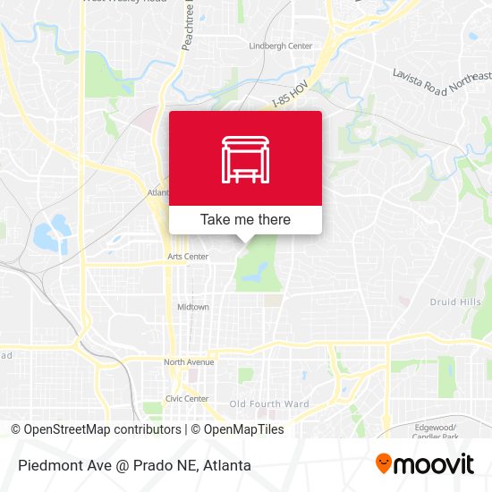 Piedmont Ave @ Prado NE map