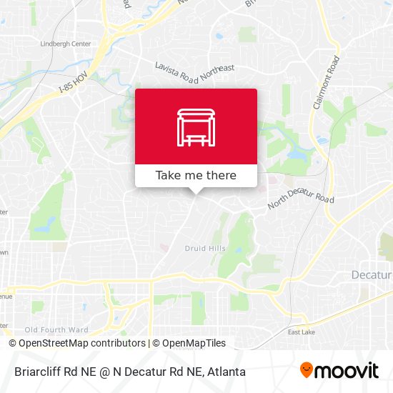 Briarcliff Rd NE @ N Decatur Rd NE map