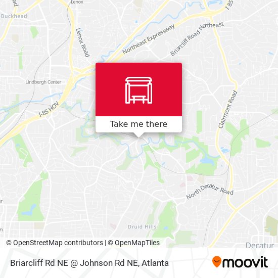 Briarcliff Rd NE @ Johnson Rd NE map
