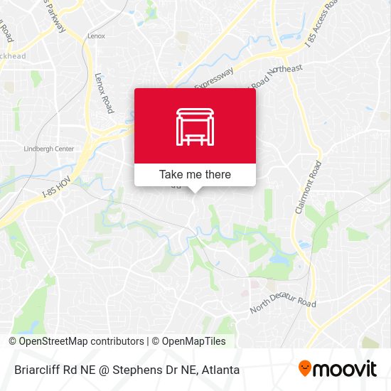 Mapa de Briarcliff Rd NE @ Stephens Dr NE