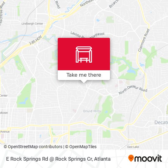 E Rock Springs Rd @ Rock Springs Cr map