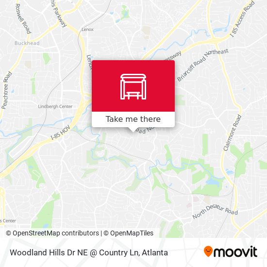 Mapa de Woodland Hills Dr NE @ Country Ln