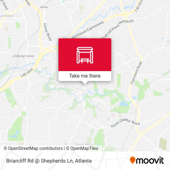 Mapa de Briarcliff Rd @ Shepherds Ln