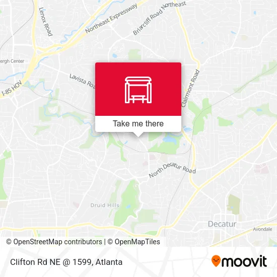 Mapa de Clifton Rd NE @ 1599
