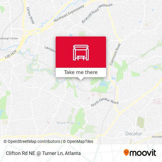 Clifton Rd NE @ Turner Ln map