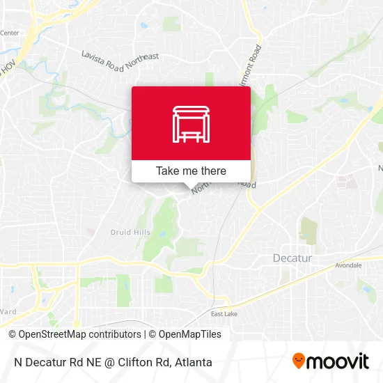 Mapa de N Decatur Rd NE @ Clifton Rd