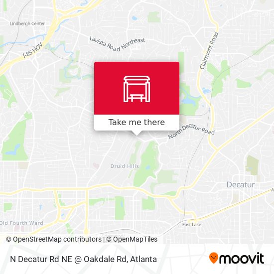 N Decatur Rd NE @ Oakdale Rd map