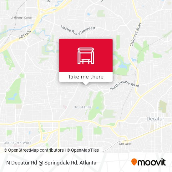 N Decatur Rd @ Springdale Rd map