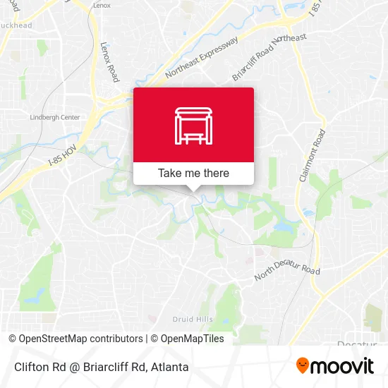 Mapa de Clifton Rd @ Briarcliff Rd