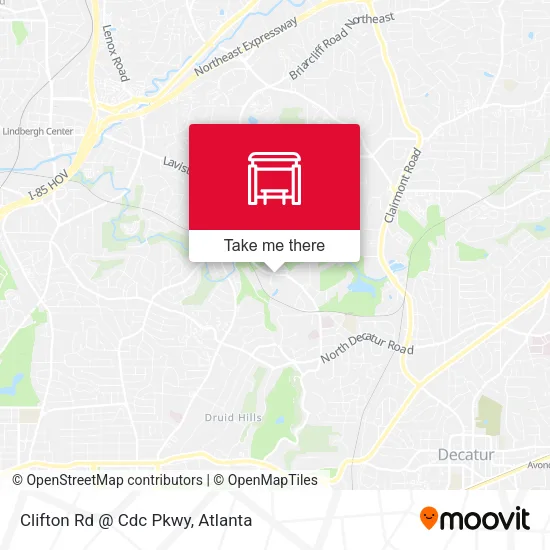 Mapa de Clifton Rd @ Cdc Pkwy