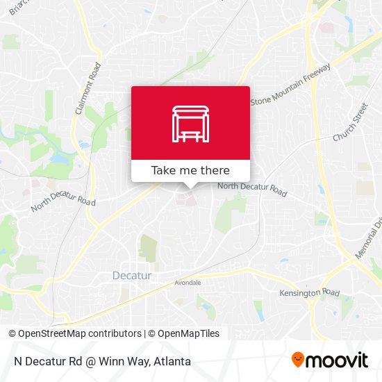 N Decatur Rd @ Winn Way map
