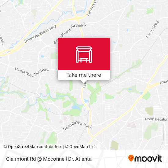 Clairmont Rd @ Mcconnell Dr map