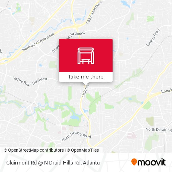 Mapa de Clairmont Rd @ N Druid Hills Rd