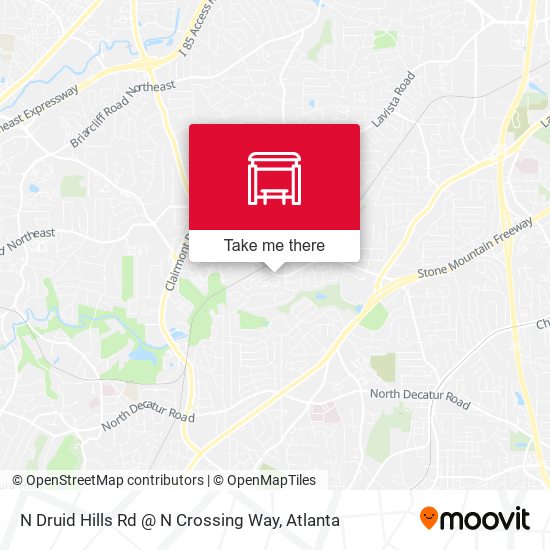 N Druid Hills Rd @ N Crossing Way map