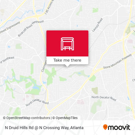 N Druid Hills Rd @ N Crossing Way map