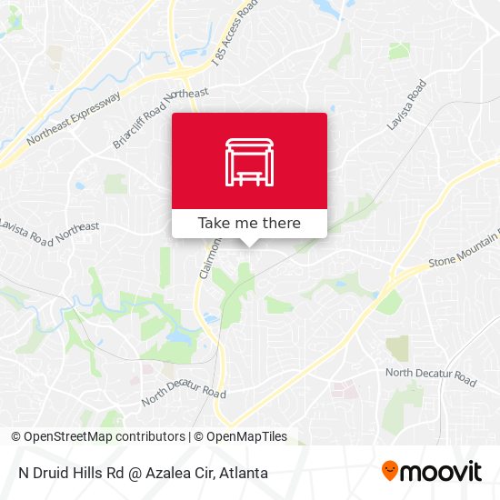 N Druid Hills Rd @ Azalea Cir map