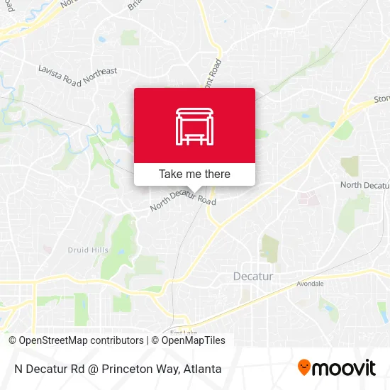 Mapa de N Decatur Rd @ Princeton Way