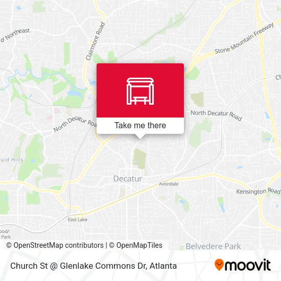 Church St @ Glenlake Commons Dr map