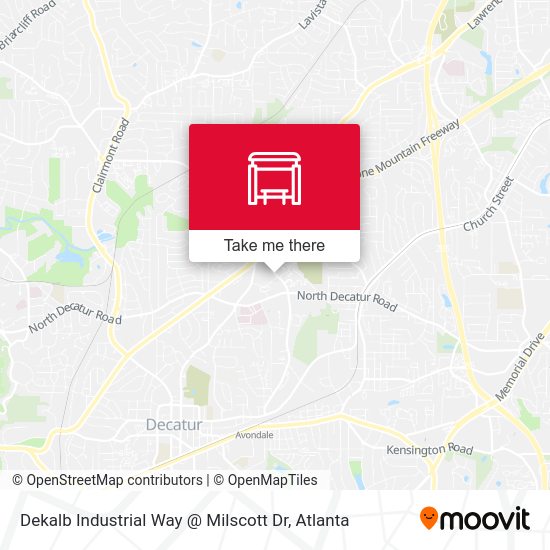Dekalb Industrial Way @ Milscott Dr map