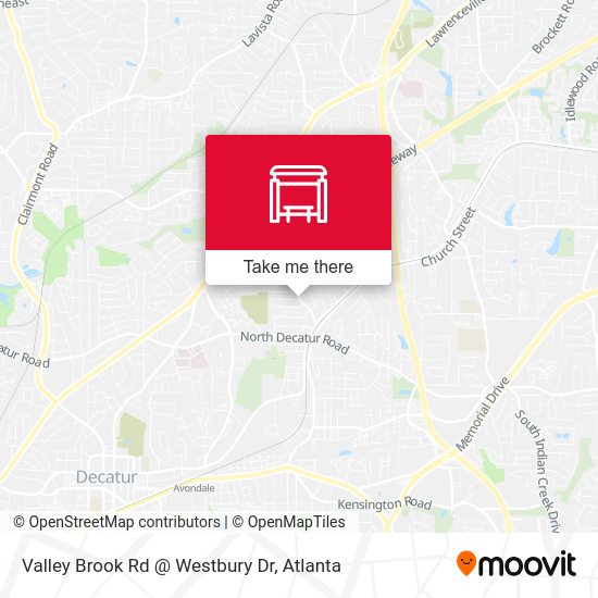 Valley Brook Rd @ Westbury Dr map