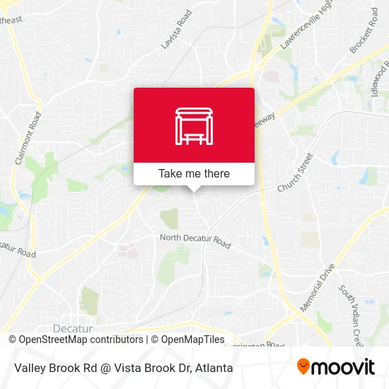 Valley Brook Rd @ Vista Brook Dr map