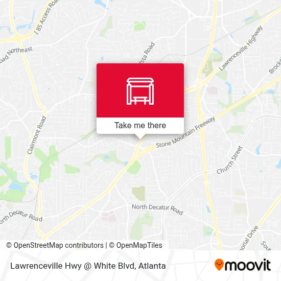 Lawrenceville Hwy @ White Blvd map