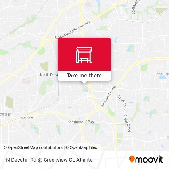 N Decatur Rd @ Creekview Ct map