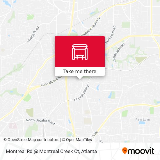 Montreal Rd @ Montreal Creek Ct map