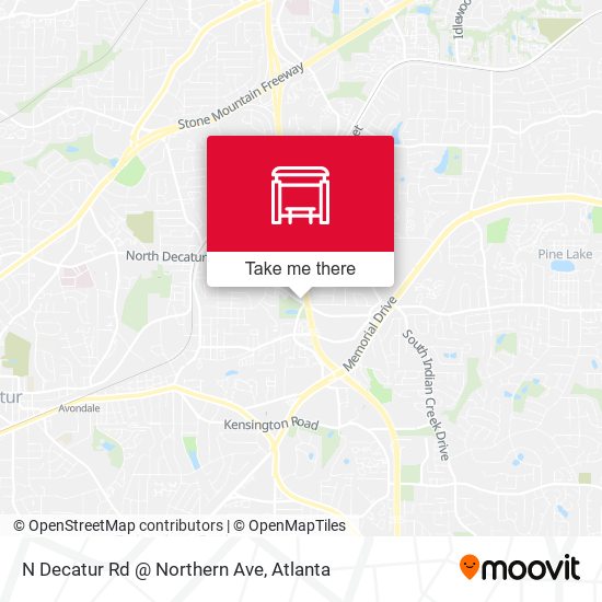 N Decatur Rd @ Northern Ave map
