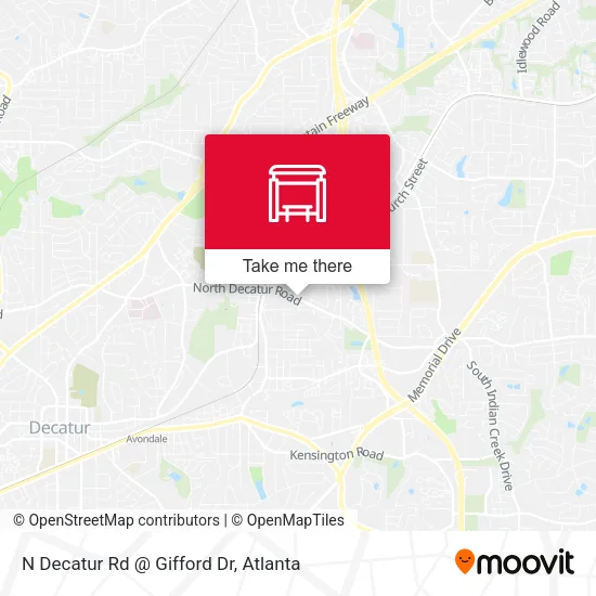 N Decatur Rd @ Gifford Dr map