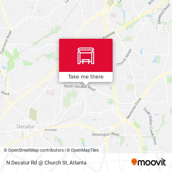 Mapa de N Decatur Rd @ Church St