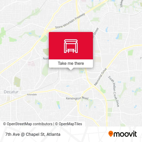 7th Ave @ Chapel St map