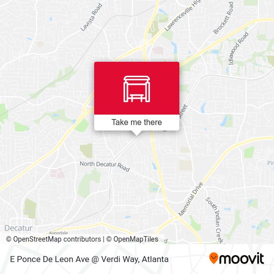 E Ponce De Leon Ave @ Verdi Way map