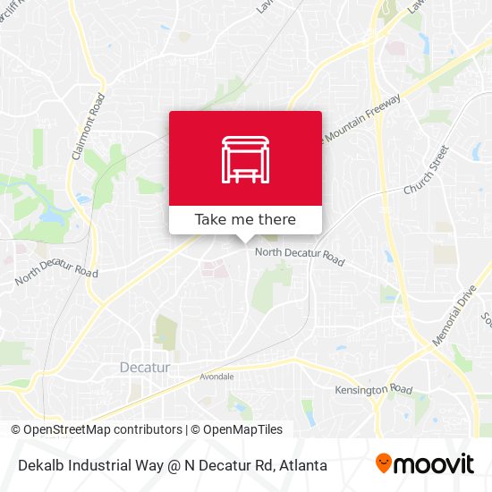 Mapa de Dekalb Industrial Way @ N Decatur Rd