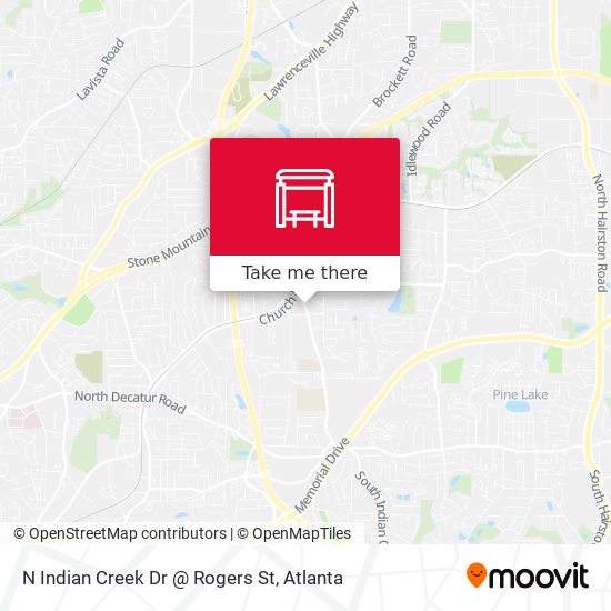 N Indian Creek Dr @ Rogers St map