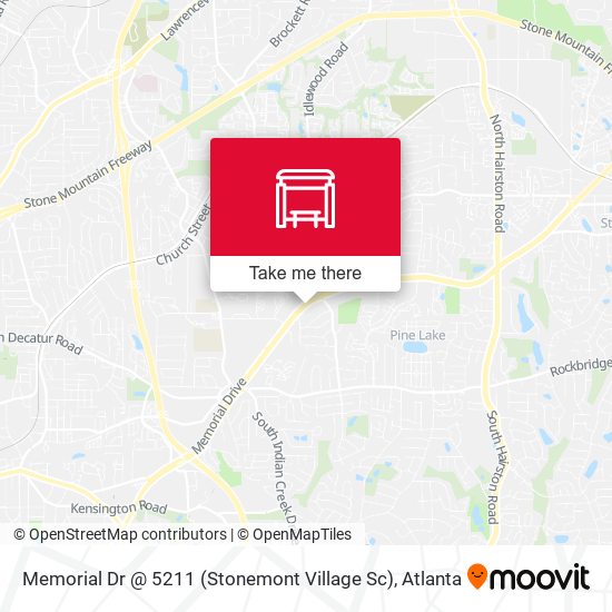 Memorial Dr @ 5211 (Stonemont Village Sc) map