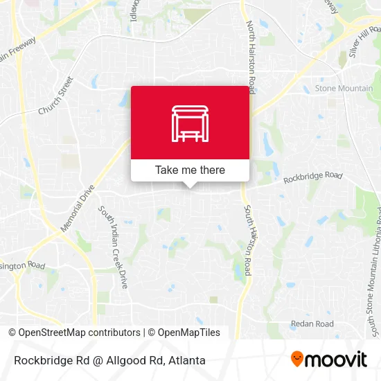 Rockbridge Rd @ Allgood Rd map