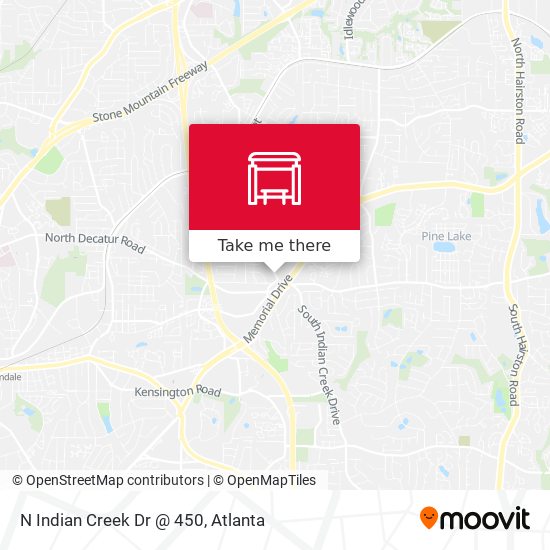 N Indian Creek Dr @ 450 map