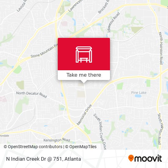 N Indian Creek Dr @ 751 map